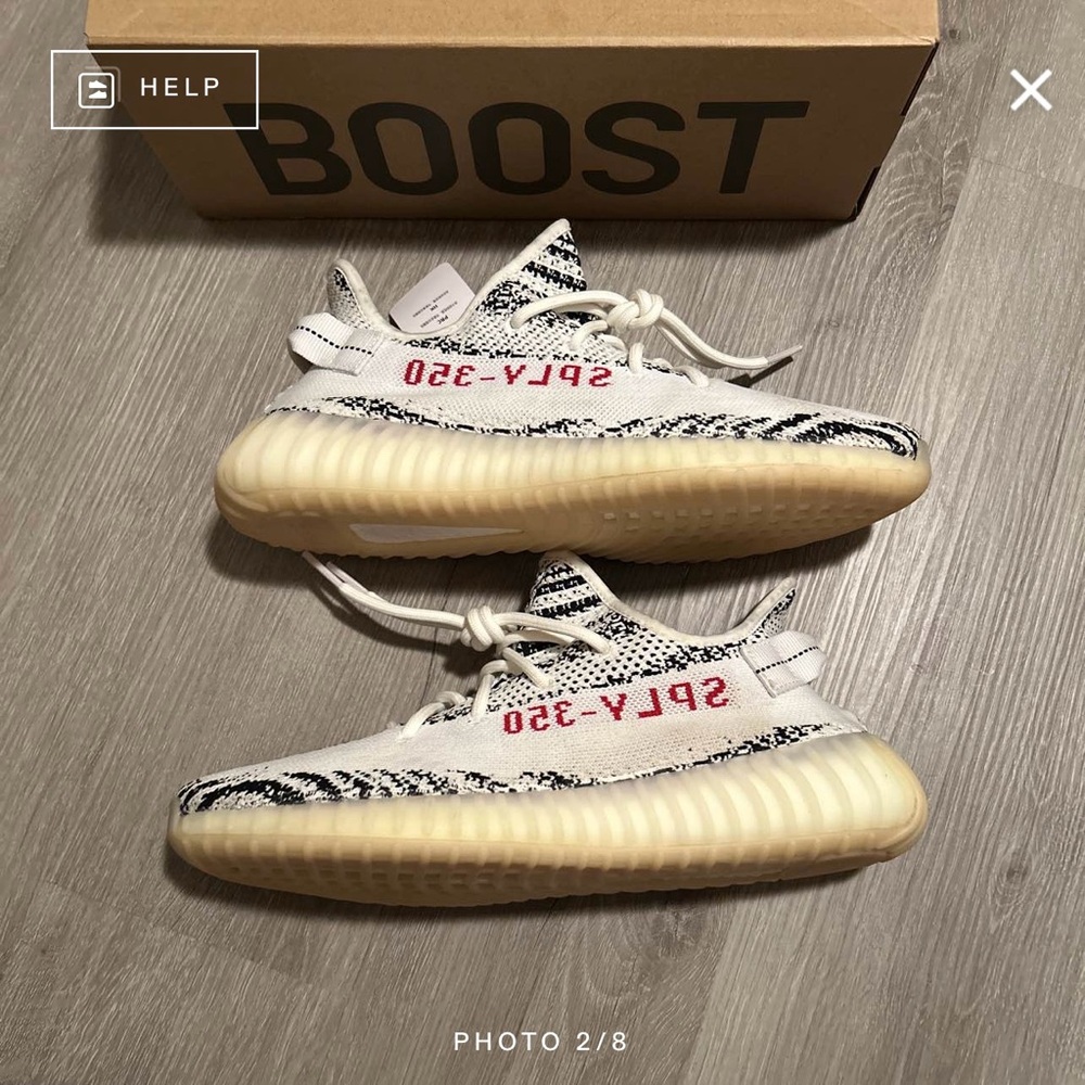 Size 10.5 - adidas Yeezy Boost 350 V2 Low Zebra